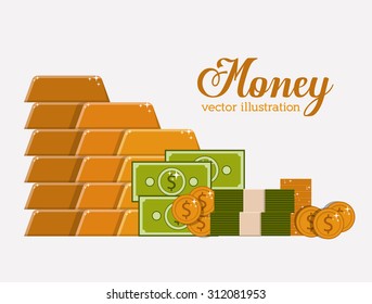 Money digital design, vector illustration eps 10