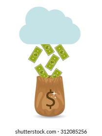 Money digital design, vector illustration eps 10