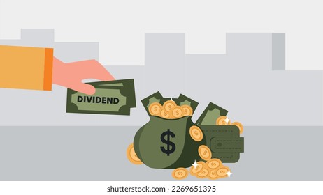 Dinero o dividendo recibidos de inversiones en acciones, negocios o beneficios de otras fuentes.