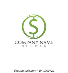 Money dolar icon Template vector illustration design