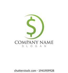 Money dolar icon Template vector illustration design