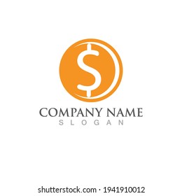 Money dolar icon Template vector illustration design