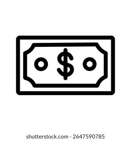 Moeda Dólar Fatura Nota Moeda Ícone Moeda