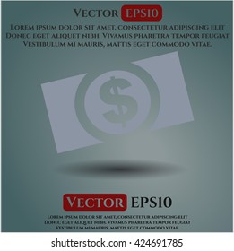 Geld-Dollar-Wechselsymbol Vektorsymbol flach eps jpg