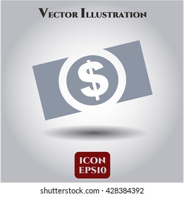 money dollar bill icon vector symbol flat eps jpg