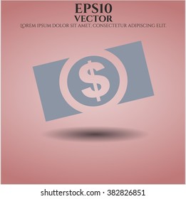 Money (dollar bill) vector icon