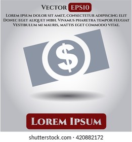 Money (dollar bill) vector icon