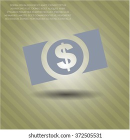 Money (dollar bill) vector symbol