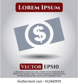 Money (dollar bill) vector symbol