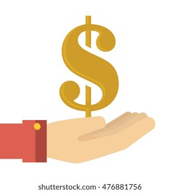 money dollar cash  design