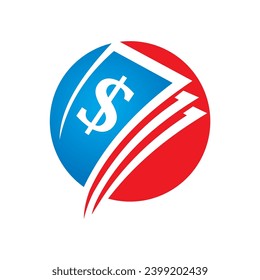 money dollar exchange icon logo.