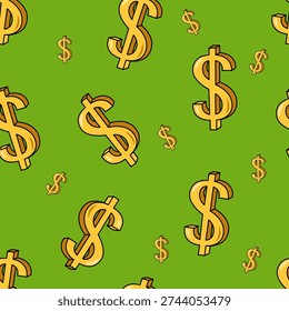 Money Dollar Icon Background Pattern