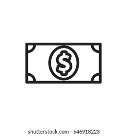 money dollar icon illustration isolated vector sign symbol