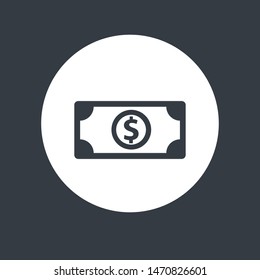 Money, dollar icon symbol vector