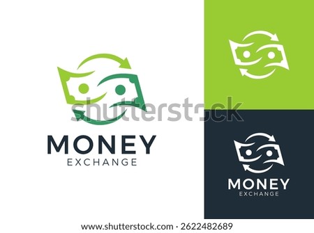 money dollar logo. payment, money exchange, digital wallet symbol vector design concept