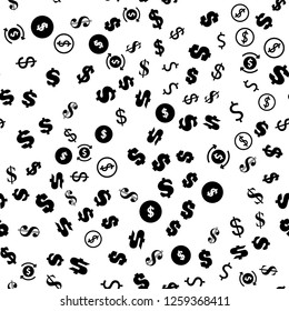 Money dollar symbol. Seamless vector EPS 10 pattern