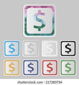 $, money, dollar vector business icon
