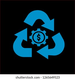 money dollar vector icon