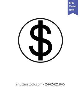 Geld-Dollar-Vektor-Symbol