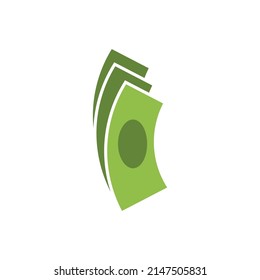 Money dollar vector logo icon flat design