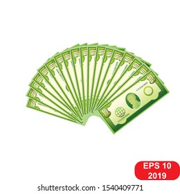 Money dollar vector on a white background EPS 2019