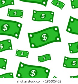 Money dollars seamless tile background pattern texture