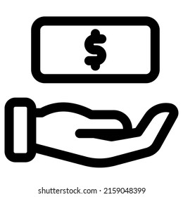 money or donation icon design, vector illustration, best used for presentations