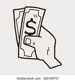 money doodle drawing