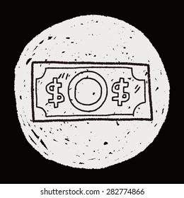 money doodle drawing