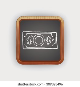 money doodle drawing