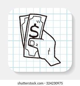 money doodle drawing