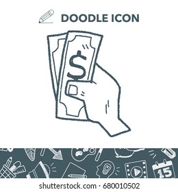 money doodle drawing