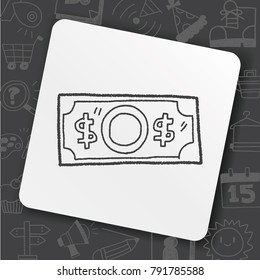 money doodle drawing