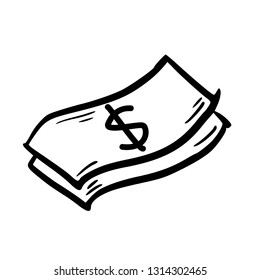 money doodle icon