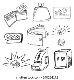 Money doodle set