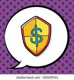 money doodle, speech bubble
