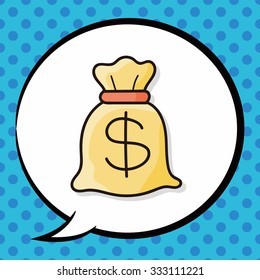 money doodle, speech bubble