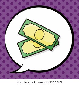 money doodle, speech bubble