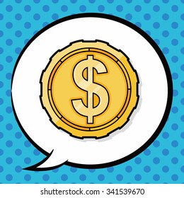 money doodle, speech bubble