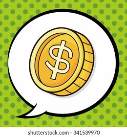 money doodle, speech bubble