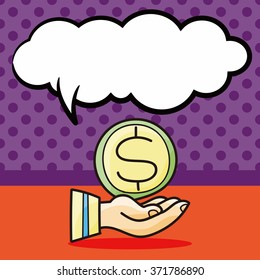 money doodle, speech bubble