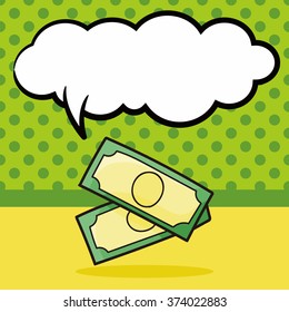 money doodle, speech bubble