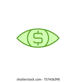 Money dream vector icon