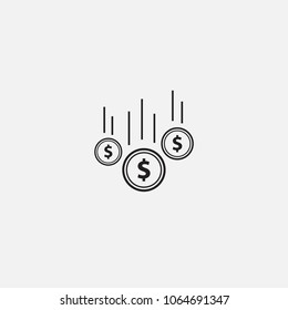 money drop icon design template