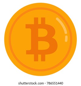 Money electronic bitcoin vector illustration