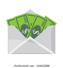 Money in the envelope