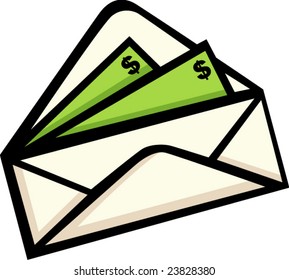 money in envelope