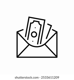 money envelope icon sign vector