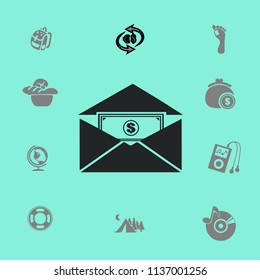 Money in an envelope vector illustration