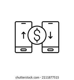 Money exchange convert icon vector